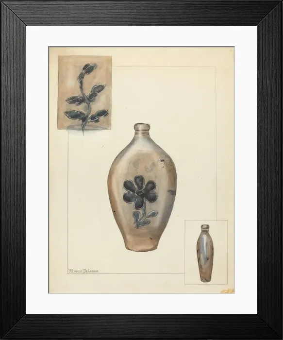 Framed Print : Jar, 1935 / 1942. Creator: Yolande Delasser Framed Print : Jar, 1935 / 1942. Creator: Yolande Delasser