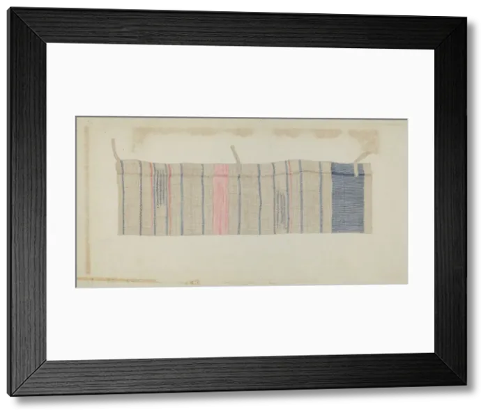 Framed Print : Handwoven Curtain, c. 1936. Creator: Alfred Denghausen Framed Print : Handwoven Curtain, c. 1936. Creator: Alfred Denghausen
