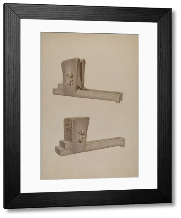 Framed Print : Drinking Fountain, c. 1940. Creator: Edward DiGennero