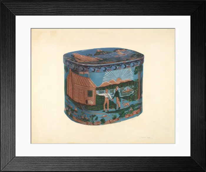 Framed Print : Bandbox Design, c. 1939. Creator: Walter Doran