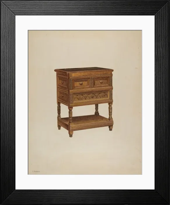 Framed Print : Box Desk, c. 1938. Creator: Leo Drozdoff Framed Print : Box Desk, c. 1938. Creator: Leo Drozdoff