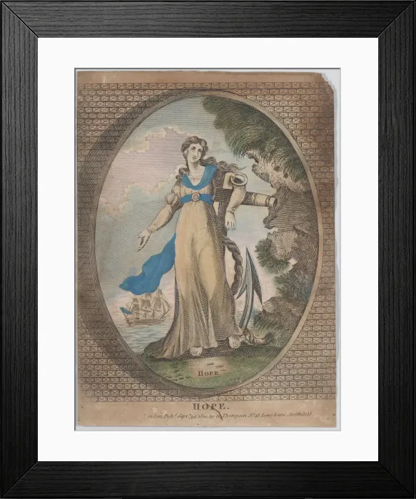 Framed Print : Hope, September 30, 1800. September 30, 1800. Creator: Anon Framed Print : Hope, September 30, 1800. September 30, 1800. Creator: Anon