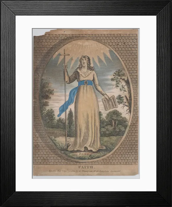 Framed Print : Faith, September 30, 1800. September 30, 1800. Creator: Anon Framed Print : Faith, September 30, 1800. September 30, 1800. Creator: Anon