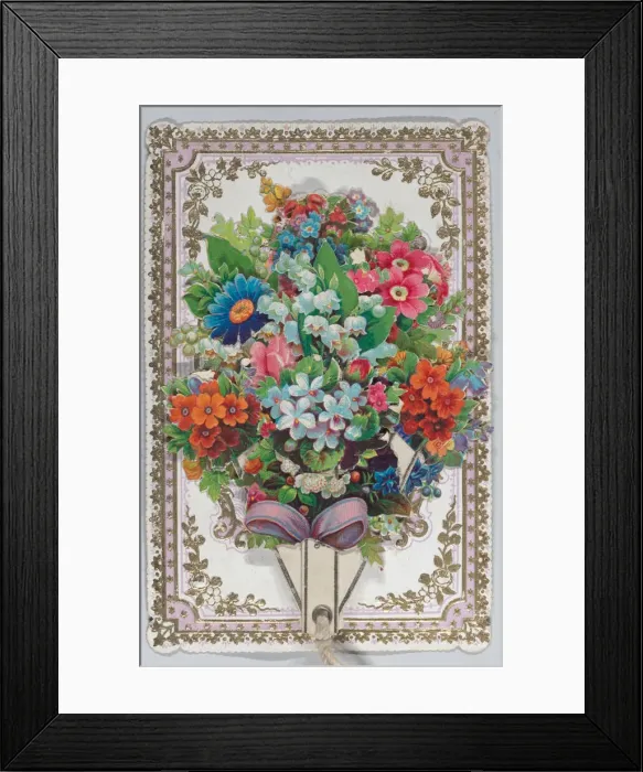 Framed Print : Valentine - Mechanical fan, ca. 1875. ca. 1875. Creator: Anon Framed Print : Valentine - Mechanical fan, ca. 1875. ca. 1875. Creator: Anon