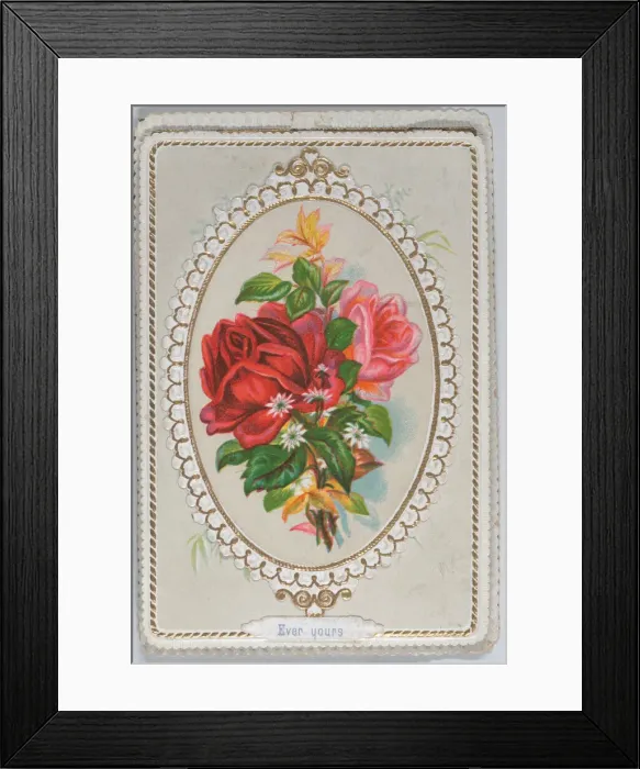 Framed Print : Valentine - Mechanical organ grinder, ca. 1875. ca. 1875. Creator: Anon Framed Print : Valentine - Mechanical organ grinder, ca. 1875. ca. 1875. Creator: Anon