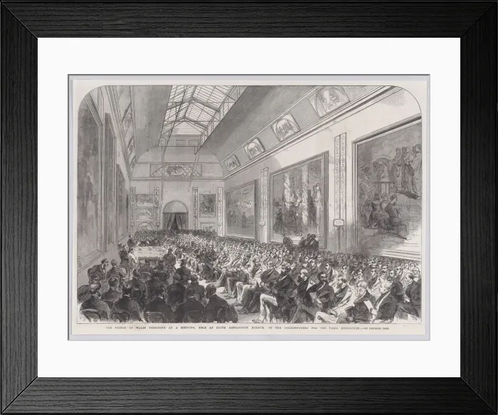 Framed Print : The Prince of Wales Presiding at a Meeting, held at South Kensington Museum, o... January 19, 1867. Creator: Anon Framed Print : The Prince of Wales Presiding at a Meeting, held at South Kensington Museum, o... January 19, 1867. Creator: Anon