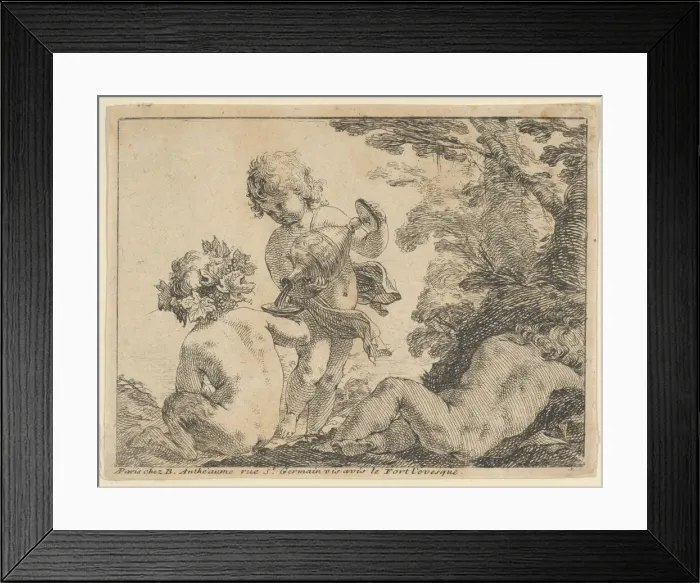 Framed Print : Bacchic Putti, 17th century. 17th century. Creator: Anon Framed Print : Bacchic Putti, 17th century. 17th century. Creator: Anon