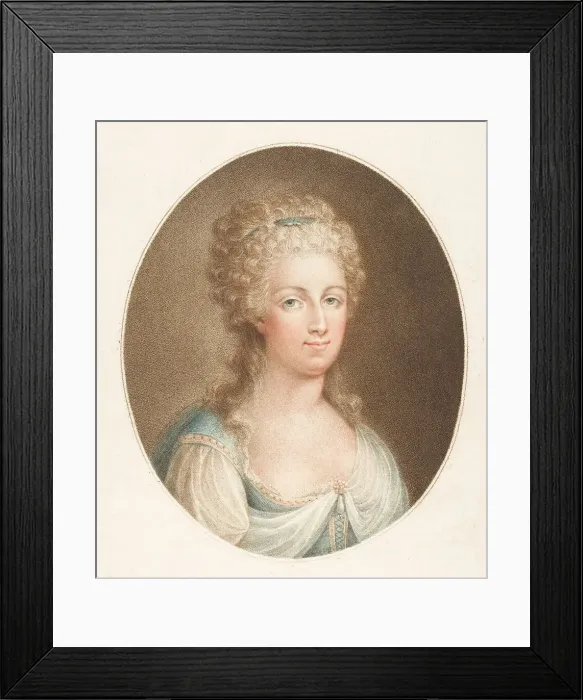 Framed Print : Portrait of Marie Antoinette, late 18th century. late 18th century. Creator: Anon Framed Print : Portrait of Marie Antoinette, late 18th century. late 18th century. Creator: Anon
