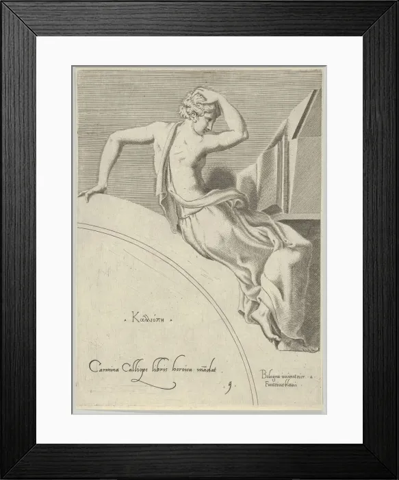 Framed Print : Calliope, ca. 1540-45. ca. 1540-45. Creator: Anon Framed Print : Calliope, ca. 1540-45. ca. 1540-45. Creator: Anon