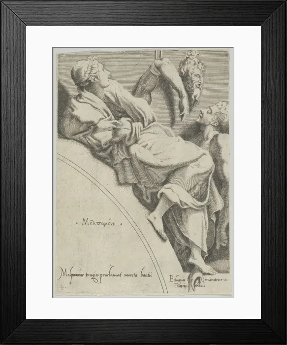 Framed Print : Melpomene, ca. 1540-45. ca. 1540-45. Creator: Anon Framed Print : Melpomene, ca. 1540-45. ca. 1540-45. Creator: Anon