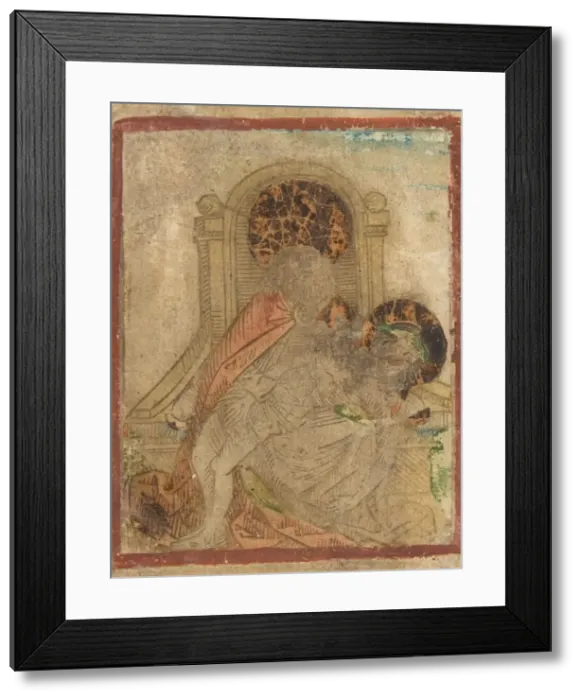 Framed Print : The Holy Trinity (Schr. 774a), 15th century. 15th century. Creator: Anon Framed Print : The Holy Trinity (Schr. 774a), 15th century. 15th century. Creator: Anon