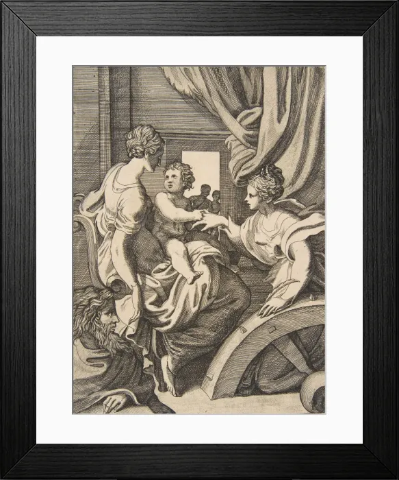 Framed Print : The mystic marriage of Saint Catherine, ca. 1560-1600. ca. 1560-1600. Creator: Anon Framed Print : The mystic marriage of Saint Catherine, ca. 1560-1600. ca. 1560-1600. Creator: Anon