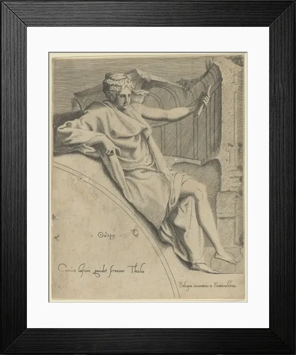 Framed Print : Thalia, ca. 1540-45. ca. 1540-45. Creator: Anon Framed Print : Thalia, ca. 1540-45. ca. 1540-45. Creator: Anon