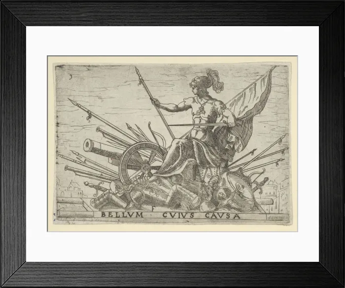 Framed Print : Bellum Cuius Causa (The Cause of War), 16th century. 16th century. Creator: Anon Framed Print : Bellum Cuius Causa (The Cause of War), 16th century. 16th century. Creator: Anon