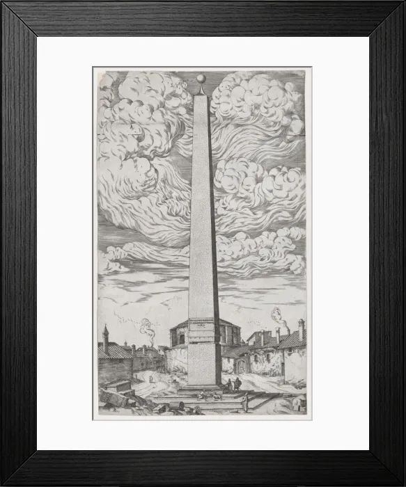 Framed Print : The Vatican Obelisk, 16th century. 16th century. Creator: Anon Framed Print : The Vatican Obelisk, 16th century. 16th century. Creator: Anon