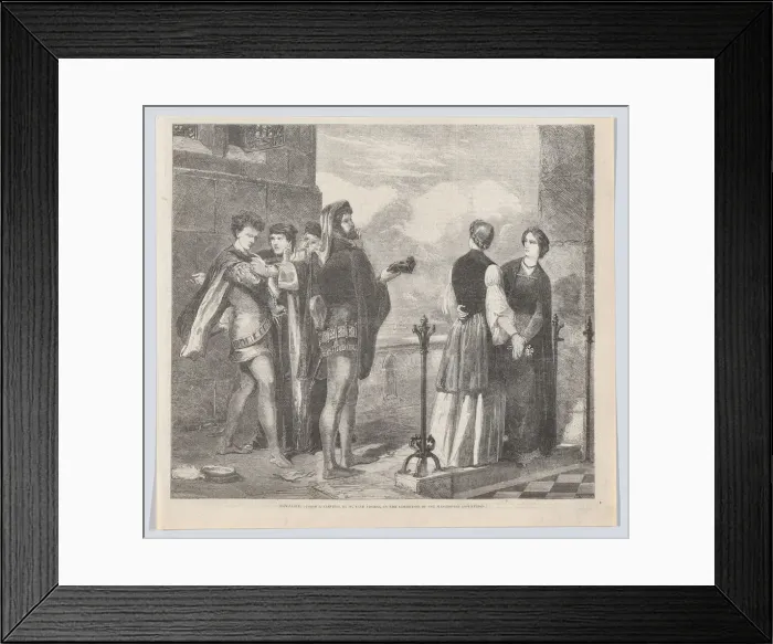 Framed Print : Rivalry, from Illustrated Times, September 12, 1857. Creator: Henry Duff Linton