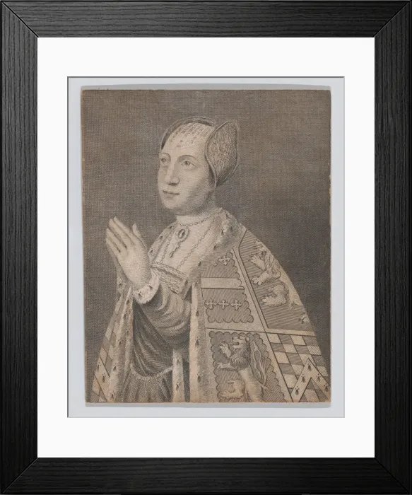 Framed Print : Margaret Talbot, Countess of Shrewsbury, 1811. Creator: James Basire I