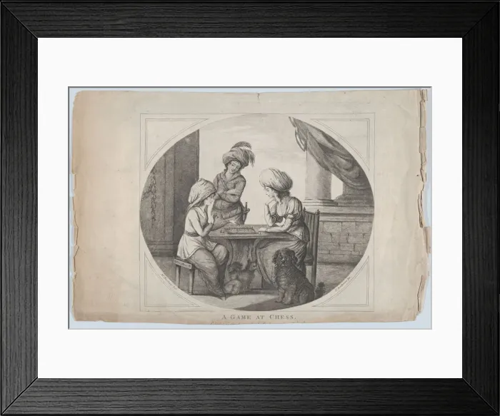 Framed Print : A Game at Chess, 1780. Creator: James Bretherton Framed Print : A Game at Chess, 1780. Creator: James Bretherton