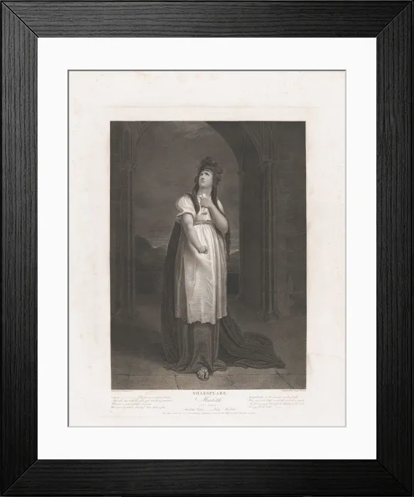 Framed Print : Lady Macbeth (Shakespeare, Macbeth, Act 1, Scene 5), first published 1800; reissued 1852. Creator: James Parker Framed Print : Lady Macbeth (Shakespeare, Macbeth, Act 1, Scene 5), first published 1800; reissued 1852. Creator: James Parker