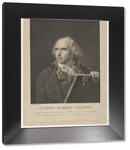 Portrait of French Painter Hubert Robert, 1798-99. Creator: Jean-Baptiste Isabey