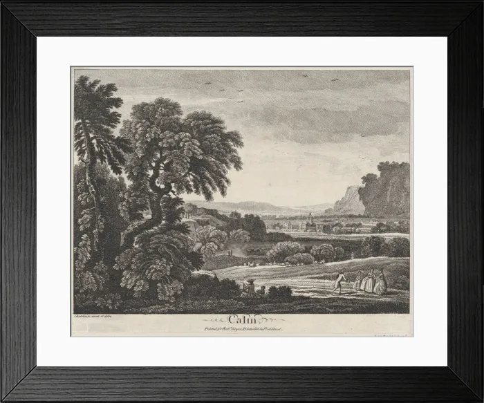 Framed Print : Calm, ca. 1745-1758. Creator: Jean Baptiste Claude Chatelain Framed Print : Calm, ca. 1745-1758. Creator: Jean Baptiste Claude Chatelain