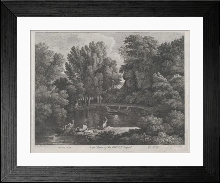Framed Print : Landscape, 1743. Creator: Jean Baptiste Claude Chatelain Framed Print : Landscape, 1743. Creator: Jean Baptiste Claude Chatelain