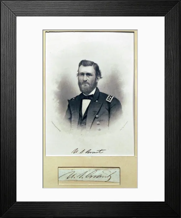 Framed Print : Portrait of U. S. Grant, late 19th century. Creator: John Chester Buttre Framed Print : Portrait of U. S. Grant, late 19th century. Creator: John Chester Buttre