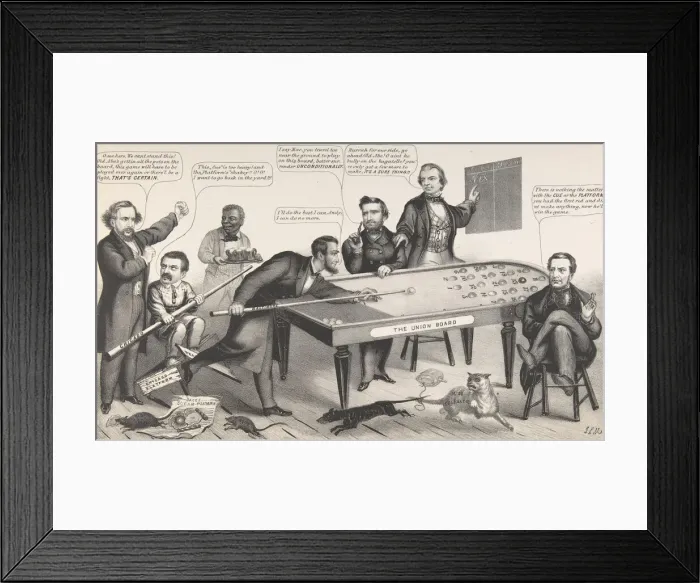 Framed Print : A Little Game of Bagatelle, 1864. Creator: John L Magee Framed Print : A Little Game of Bagatelle, 1864. Creator: John L Magee