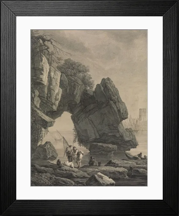 Framed Print : The Florentine Fishermen, ca. 1770. Creator: After Joseph Vernet (French, Avignon 1714-1789) Framed Print : The Florentine Fishermen, ca. 1770. Creator: After Joseph Vernet (French, Avignon 1714-1789)