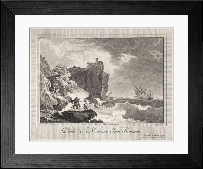 Framed Print : Second View of the Gulf of Venice, ca. 1770-1800. Creator: Francois Anne David Framed Print : Second View of the Gulf of Venice, ca. 1770-1800. Creator: Francois Anne David