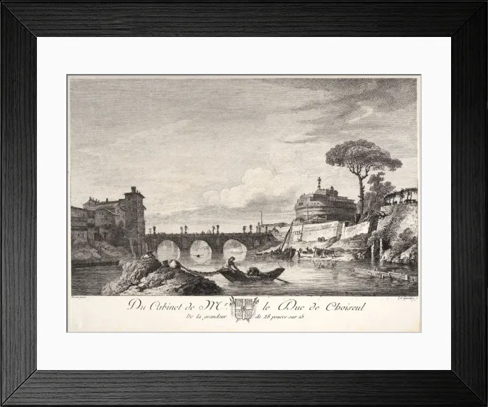 Framed Print : Castle St. Angelo, ca. 1772. Creator: Carl Guttenberg Framed Print : Castle St. Angelo, ca. 1772. Creator: Carl Guttenberg
