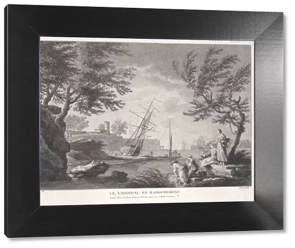 The Ship Being Repaired, ca. 1750-1800. Creator: Pierre Francois Basan