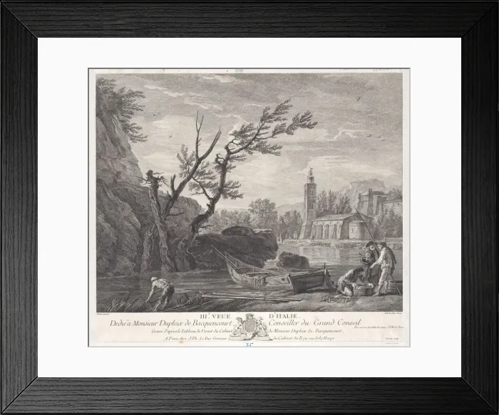 Framed Print : Third View of Italy, ca. 1750-95. Creator: Pierre Jacques Duret Framed Print : Third View of Italy, ca. 1750-95. Creator: Pierre Jacques Duret