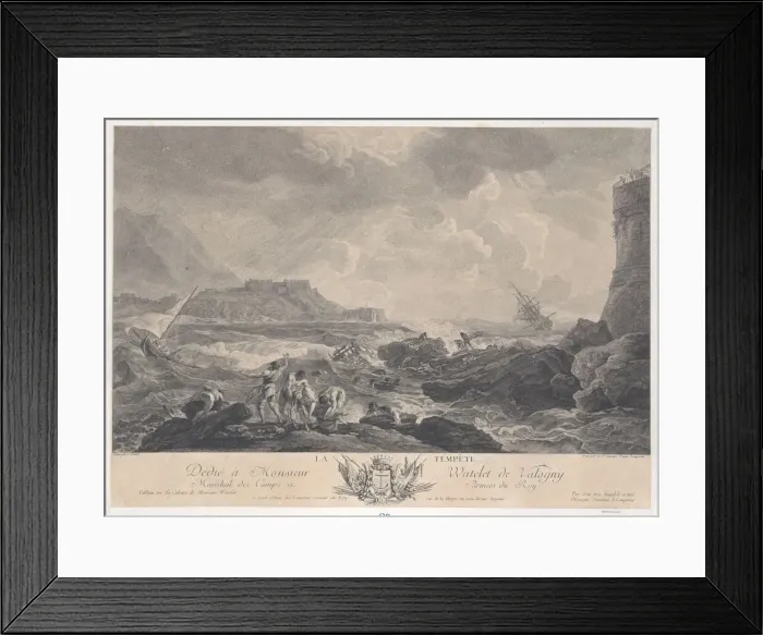 Framed Print : The Storm, ca. 1750-1800. Creator: Elisabeth Cousinet Lempereur Framed Print : The Storm, ca. 1750-1800. Creator: Elisabeth Cousinet Lempereur