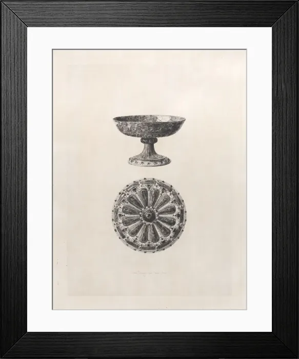 Framed Print : Lapis Lazuli Cup, 1868. Creator: Jules-Ferdinand Jacquemart Framed Print : Lapis Lazuli Cup, 1868. Creator: Jules-Ferdinand Jacquemart