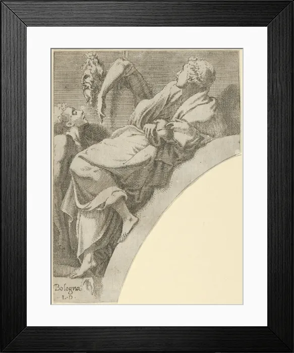 Framed Print : Melpomene, ca. 1540-45. Creator: Leon Davent Framed Print : Melpomene, ca. 1540-45. Creator: Leon Davent