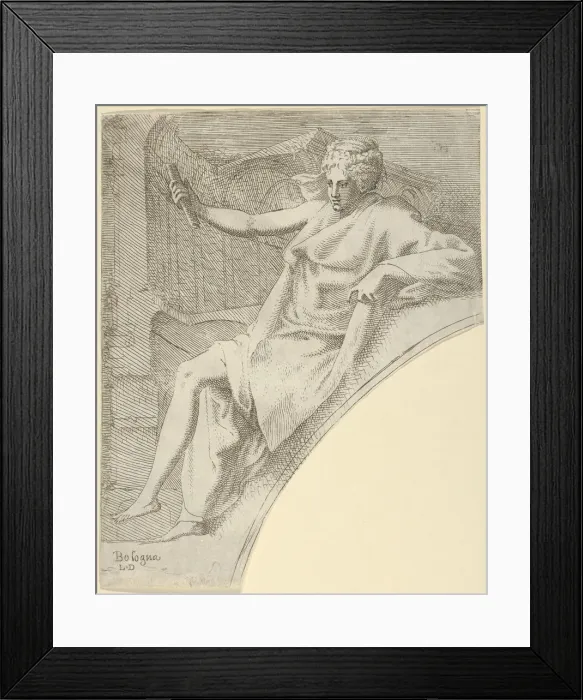 Framed Print : Thalia, ca. 1540-45. Creator: Leon Davent Framed Print : Thalia, ca. 1540-45. Creator: Leon Davent