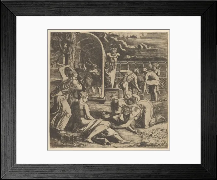 Framed Print : The Garden of Pomona, 1540-56. Creator: Leon Davent Framed Print : The Garden of Pomona, 1540-56. Creator: Leon Davent