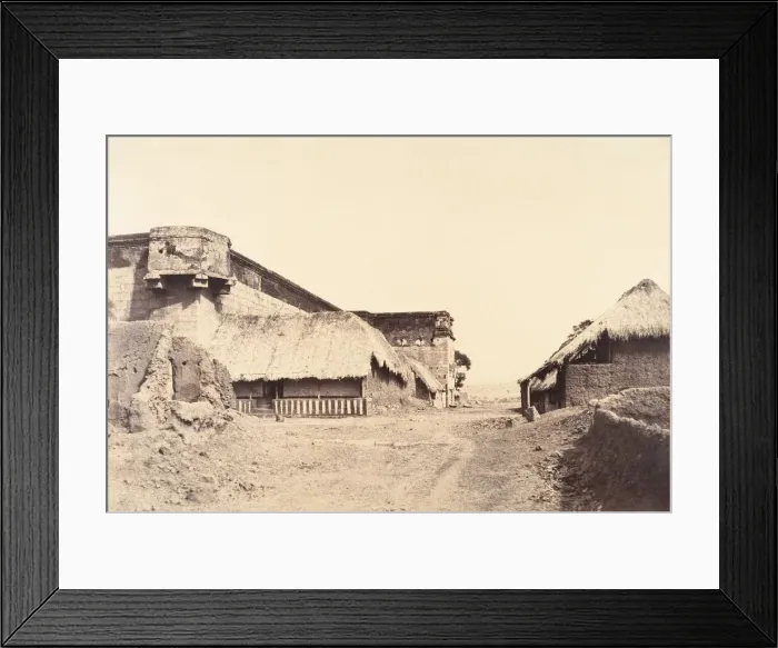 Framed Print : View of the N. E. Angle of the Tirambur Pagoda. January-February 1858. Creator: Captain Linnaeus Tripe