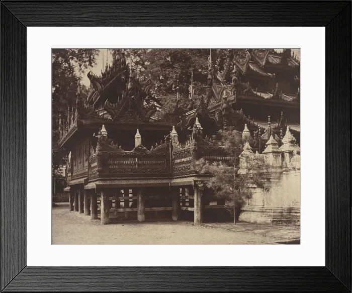Framed Print : Amerapoora: Corner of Mygabhoodee-tee Kyoung, September 1-October 21, 1855. Creator: Captain Linnaeus Tripe Framed Print : Amerapoora: Corner of Mygabhoodee-tee Kyoung, September 1-October 21, 1855. Creator: Captain Linnaeus Tripe