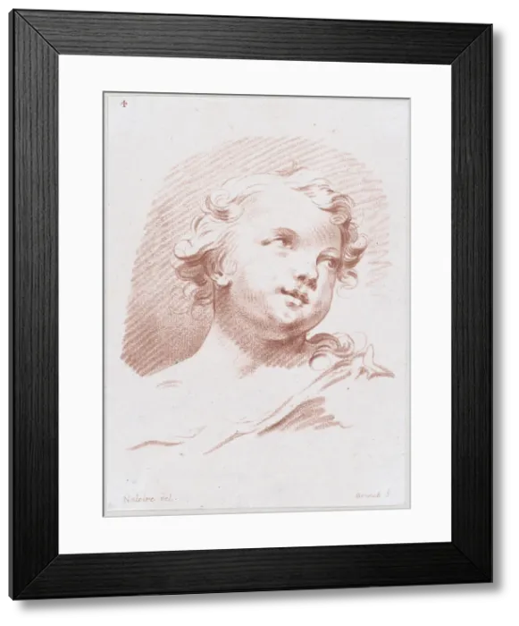 Framed Print : Head of an Angel or Child, mid to late 18th century. Creator: Louis Marin Bonnet Framed Print : Head of an Angel or Child, mid to late 18th century. Creator: Louis Marin Bonnet