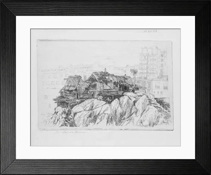 Framed Print : The Cliff Dwellers of New York, 1881. Creator: Mary Nimmo Framed Print : The Cliff Dwellers of New York, 1881. Creator: Mary Nimmo