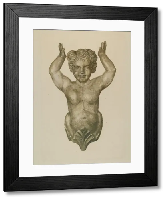 Framed Print : Ships Figurehead, c. 1941. Creator: Alice Cosgrove Framed Print : Ships Figurehead, c. 1941. Creator: Alice Cosgrove