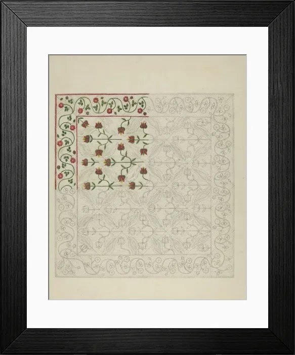 Framed Print : Quilt, c. 1939. Creator: Alice Cosgrove Framed Print : Quilt, c. 1939. Creator: Alice Cosgrove