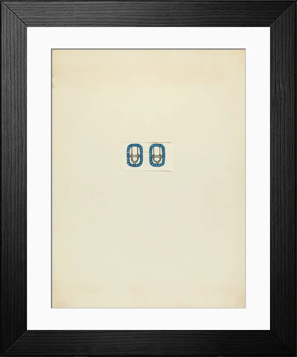 Framed Print : Neck Buckle, 1935 / 1942. Creator: Charles Criswell Framed Print : Neck Buckle, 1935 / 1942. Creator: Charles Criswell