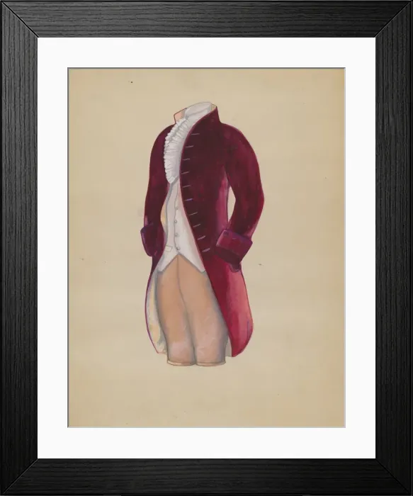 Framed Print : Mans Suit, c. 1936. Creator: Charles Criswell