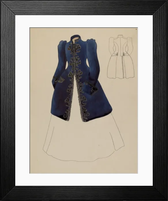 Framed Print : Ladys Coat, c. 1936. Creator: Charles Criswell Framed Print : Ladys Coat, c. 1936. Creator: Charles Criswell