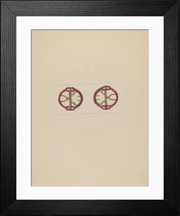 Framed Print : Womans Buckle, c. 1936. Creator: Charles Criswell Framed Print : Womans Buckle, c. 1936. Creator: Charles Criswell