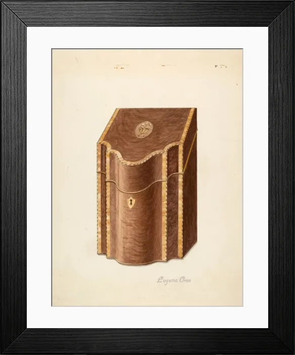 Framed Print : Knife Box, c. 1937. Creator: Eugene Croe Framed Print : Knife Box, c. 1937. Creator: Eugene Croe