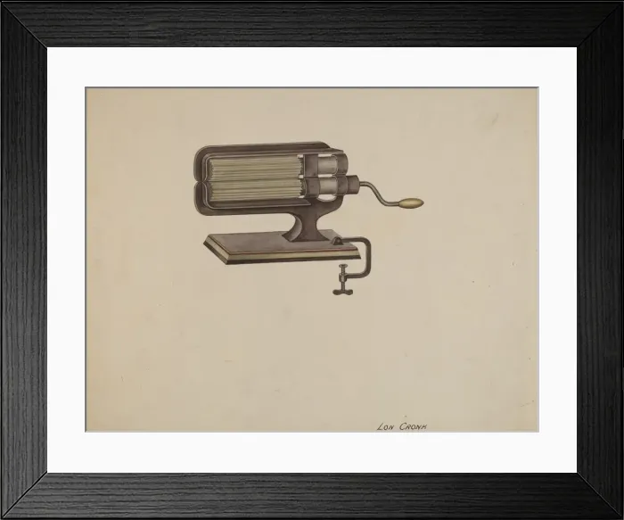 Framed Print : Fluting Iron, 1935  /  1942. Creator: Lon Cronk